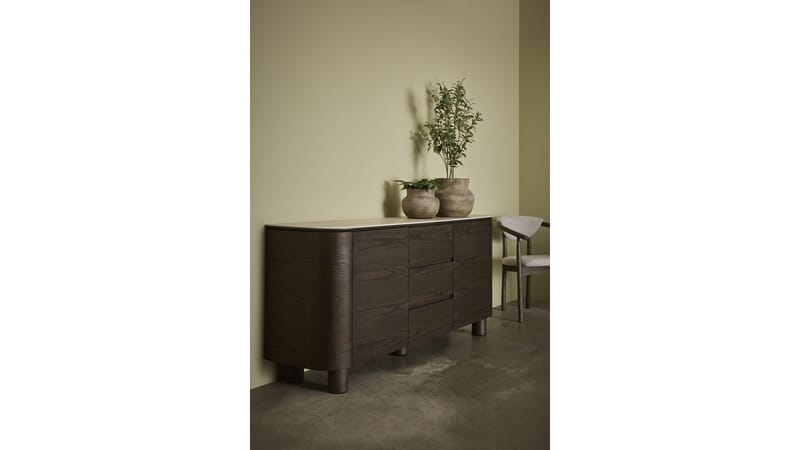 Sideboard Ödalen med Keramisk Topp - Brun lackad ekfaner - Förvaring - Förvaringsmöbler - Skänkar & sideboards