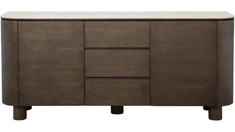 Sideboard Ödalen med Keramisk Topp - Brun lackad ekfaner - Förvaring - Förvaringsmöbler - Skänkar & sideboards