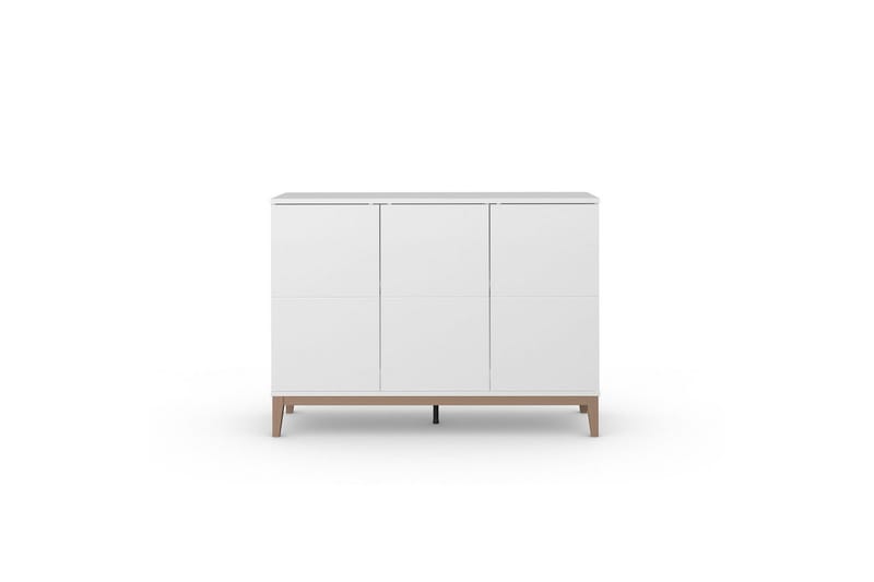 Sideboard & skänk Loft24 Skänk Pelle 120x41x85 cm, Vit/Wotan ek Vit - Förvaring - Förvaringsmöbler - Skänkar & sideboards