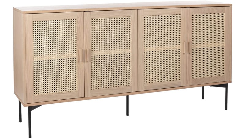 Sideboard Traunfled 4 Dörr - Vitpigmenterad - Förvaring - Förvaringsmöbler - Skänkar & sideboards