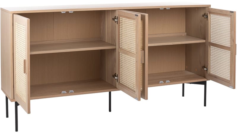 Sideboard Traunfled 4 Dörr - Vitpigmenterad - Förvaring - Förvaringsmöbler - Skänkar & sideboards