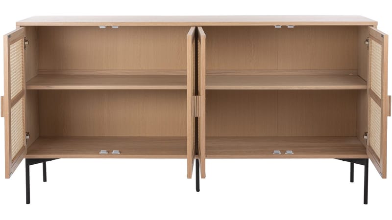Sideboard Traunfled 4 Dörr - Vitpigmenterad - Förvaring - Förvaringsmöbler - Skänkar & sideboards