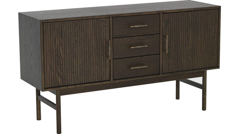 Sideboard Porsvik - Brunlackad ekfaner - Förvaring - Förvaringsmöbler - Skänkar & sideboards