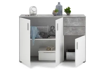 Albi Skänk 121 cm - Grå/Vit - Förvaring - Förvaringsmöbler - Skänkar & sideboards