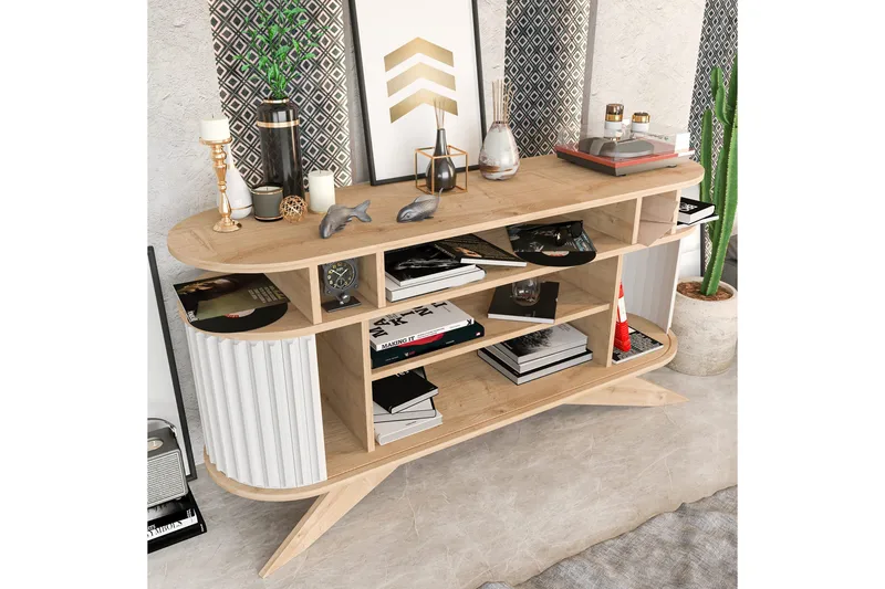 Andifli Sideboard 43x75x150 cm - Ek - Förvaring - Förvaringsmöbler - Skänkar & sideboards