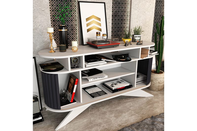 Andifli Sideboard 43x75x150 cm - Vit - Förvaring - Förvaringsmöbler - Skänkar & sideboards