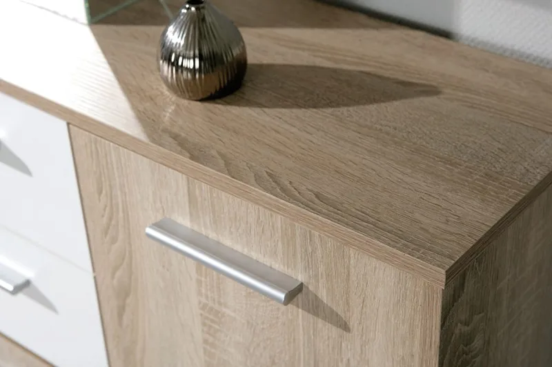 Aragon Skänk 115 cm - Vit/Ljus Ek - Förvaring - Förvaringsmöbler - Skänkar & sideboards