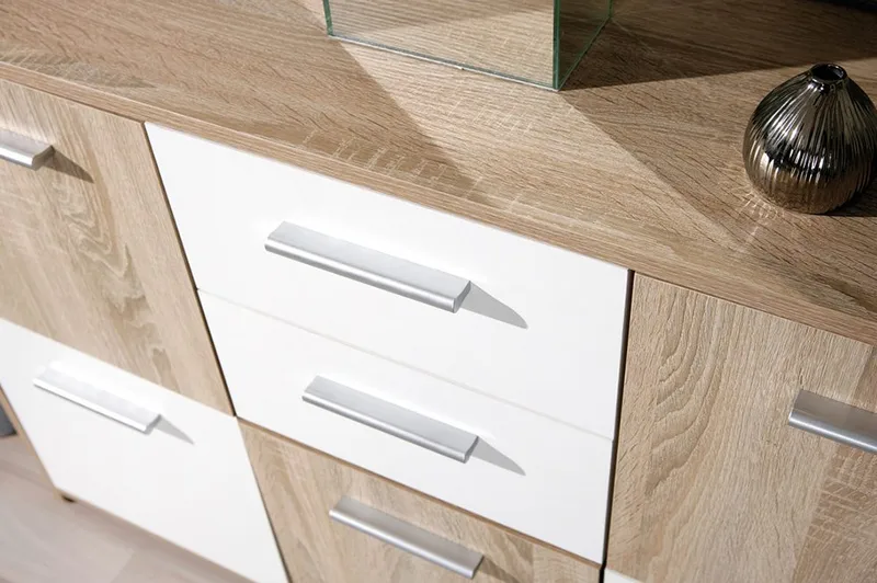 Aragon Skänk 115 cm - Vit/Ljus Ek - Förvaring - Förvaringsmöbler - Skänkar & sideboards