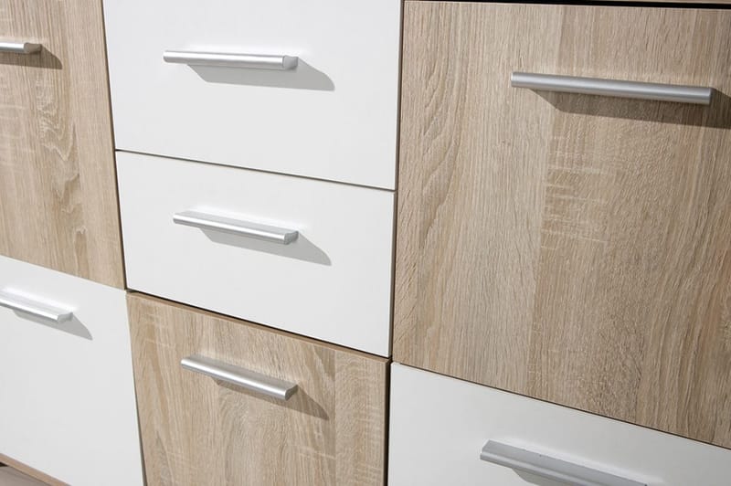 Aragon Skänk 115 cm - Vit/Ljus Ek - Förvaring - Förvaringsmöbler - Skänkar & sideboards