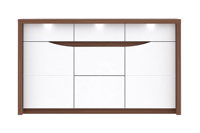 ARIEYANA Skänk 142x84 cm Brun/Vit - Förvaring - Förvaringsmöbler - Skänkar & sideboards