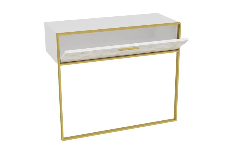 Bascle Sideboard 90 cm - Guld|Vit - Förvaring - Förvaringsmöbler - Skänkar & sideboards