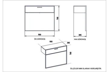 Bascle Sideboard 90 cm - Guld|Vit - Förvaring - Förvaringsmöbler - Skänkar & sideboards