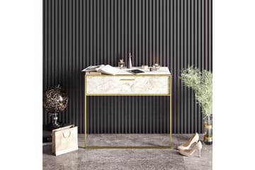 Bascle Sideboard 90 cm i Trä med Metallram - Guld|Vit - Förvaring - Förvaringsmöbler - Skänkar & sideboards