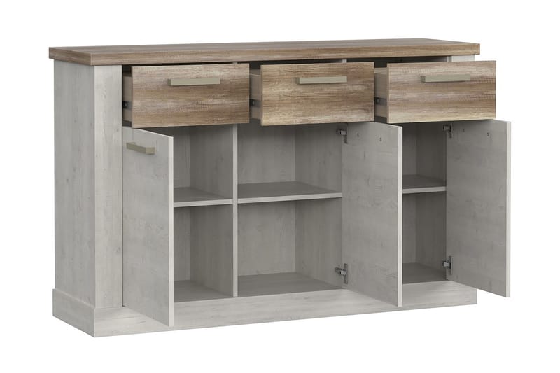 BESCH Skänk 41x141 cm Brun/Vit - Förvaring - Förvaringsmöbler - Skänkar & sideboards