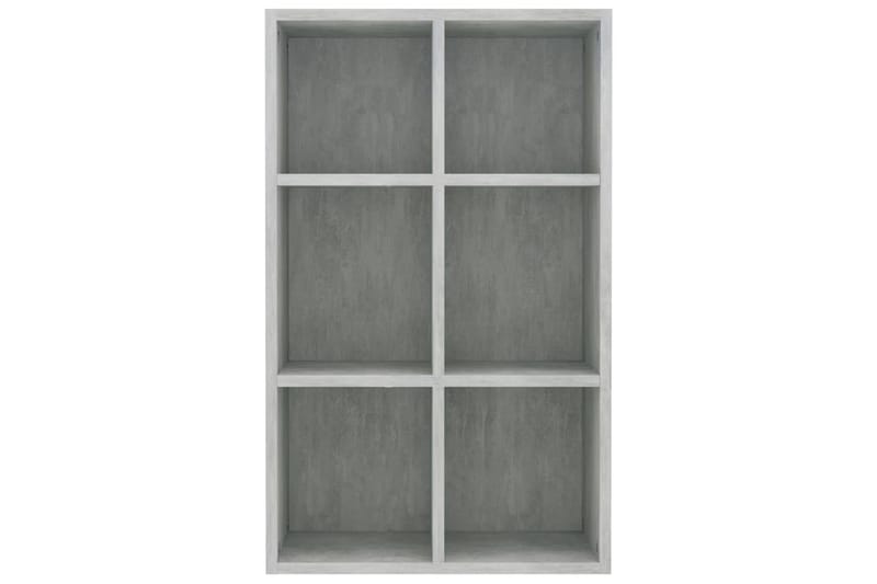 Bokhylla/skänk betonggrå 66x30x97,8 cm spånskiva - Grå - Förvaring - Förvaringsmöbler - Skänkar & sideboards