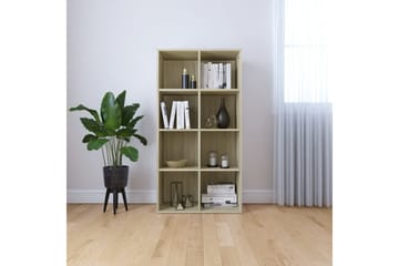 Bokhylla/skänk sonoma-ek 66x30x130 cm spånskiva