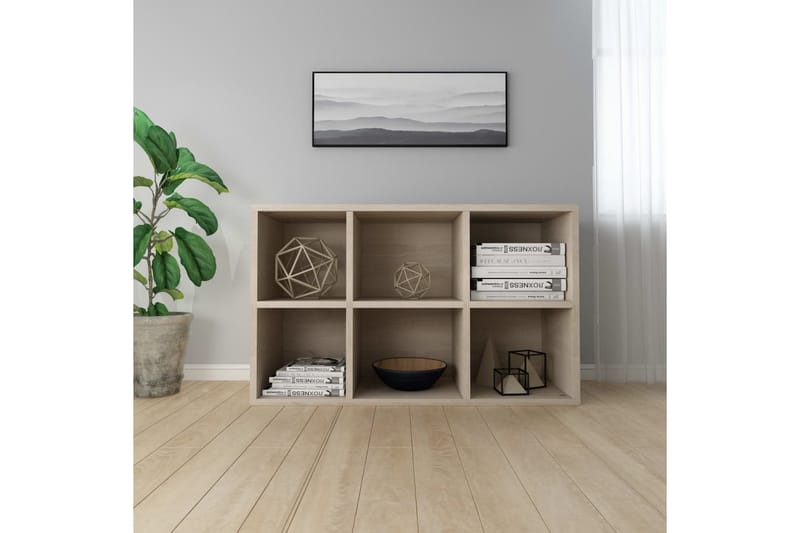 Bokhylla/skänk sonoma-ek 66x30x97,8 cm spånskiva - Brun - Skänkar & sideboards