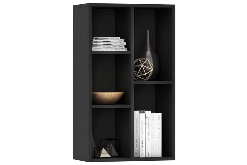 Bokhylla/skänk svart 50x25x80 cm spånskiva - Svart - Förvaring - Förvaringsmöbler - Skänkar & sideboards