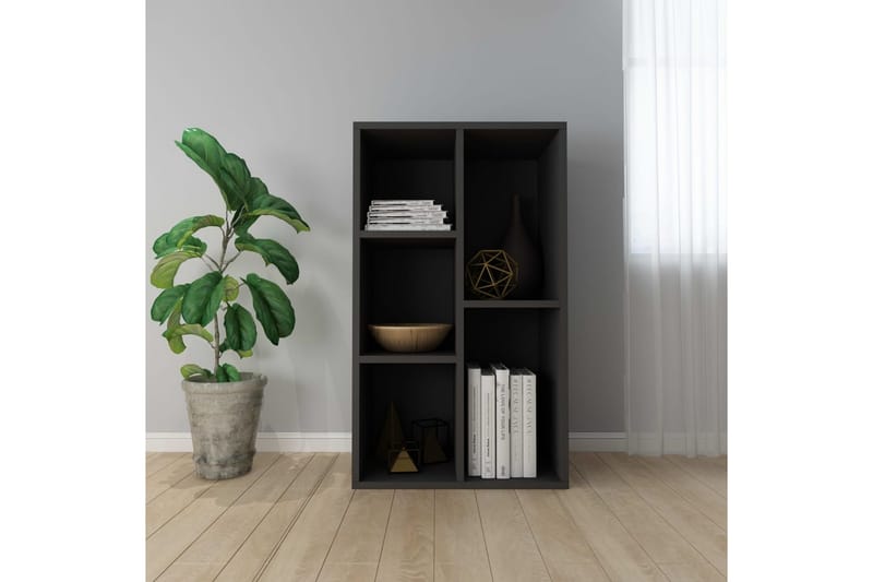 Bokhylla/skänk svart 50x25x80 cm spånskiva - Svart - Förvaring - Förvaringsmöbler - Skänkar & sideboards