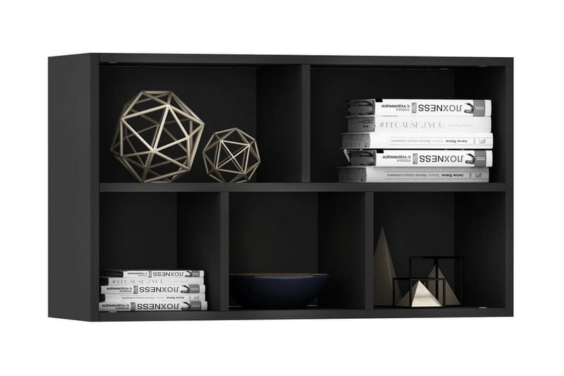 Bokhylla/skänk svart 50x25x80 cm spånskiva - Svart - Förvaring - Förvaringsmöbler - Skänkar & sideboards