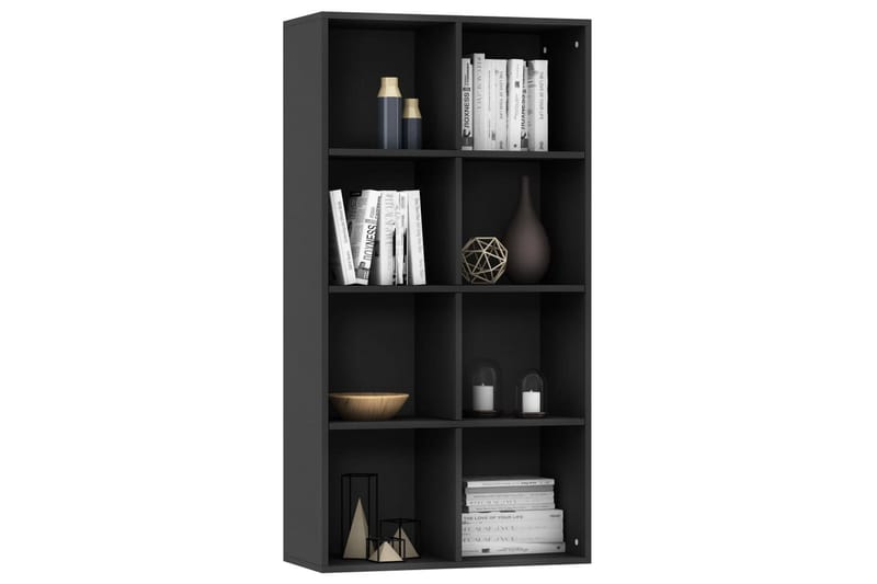Bokhylla/skänk svart 66x30x130 cm spånskiva - Svart - Förvaring - Förvaringsmöbler - Skänkar & sideboards