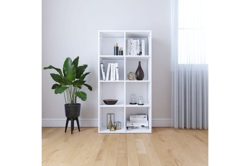 Bokhylla/skänk vit 66x30x130 cm spånskiva - Vit - Förvaring - Förvaringsmöbler - Skänkar & sideboards