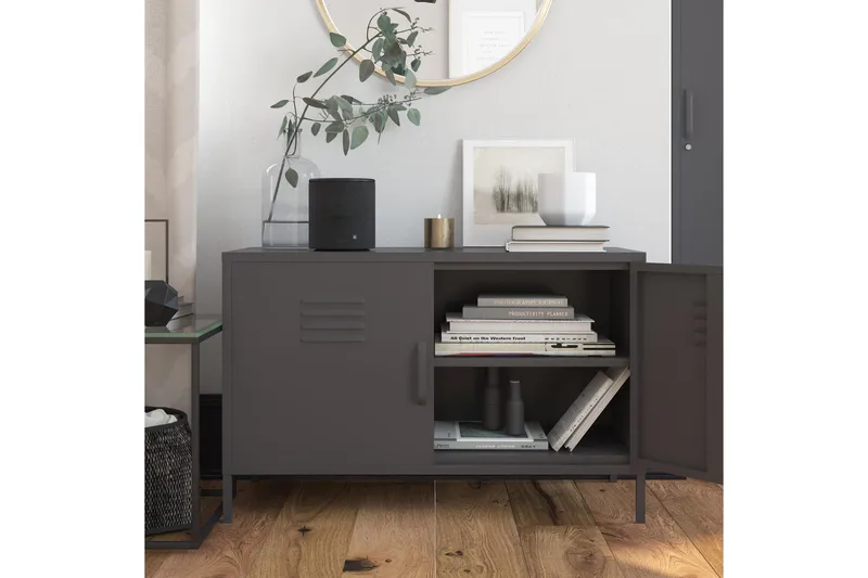 Bradford Skänk 100x40 cm Grå - Dorel Home - Förvaring - Förvaringsmöbler - Skänkar & sideboards