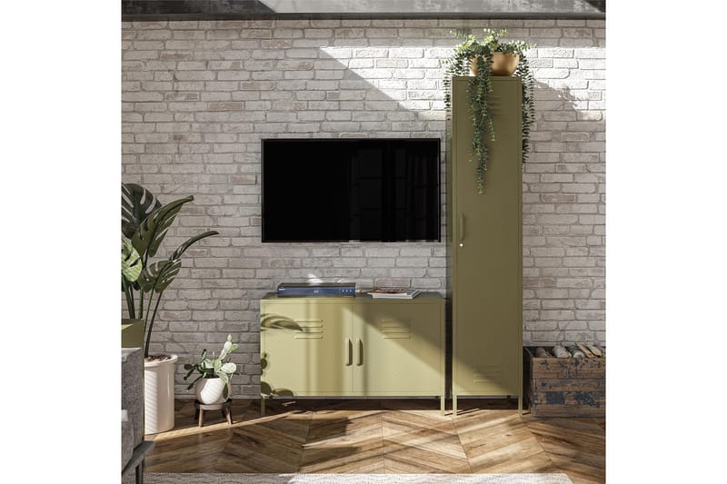 Bradford Skänk 100x40 cm Grön - Dorel Home - Förvaring - Förvaringsmöbler - Skänkar & sideboards