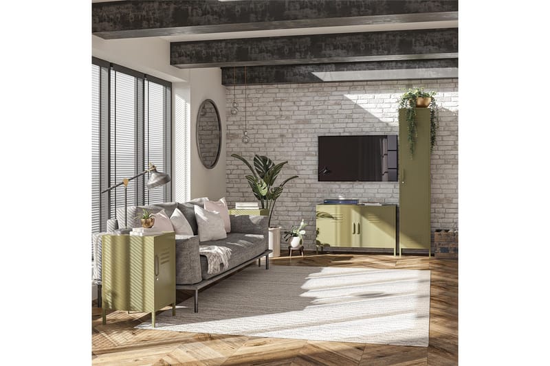 Bradford Skänk 100x40 cm Grön - Dorel Home - Förvaring - Förvaringsmöbler - Skänkar & sideboards