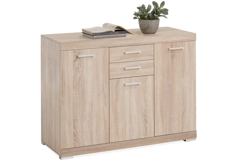 Bristol Skänk 120 cm Låg - Ljus Ek - Förvaring - Förvaringsmöbler - Skänkar & sideboards