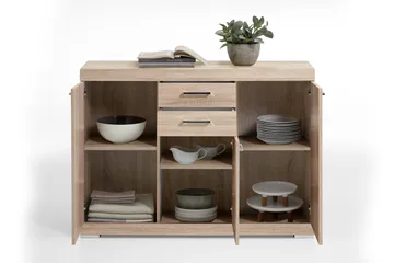 Bristol Skänk 130 cm - Ljus Ek - Förvaring - Förvaringsmöbler - Skänkar & sideboards