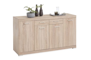 Bristol Skänk 160 cm Låg - Ljus Ek - Förvaring - Förvaringsmöbler - Skänkar & sideboards