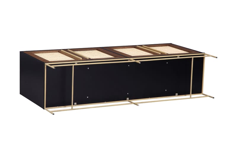 BRITANIE Skänk 160 cm Svart/Beige - Brun - Förvaring - Förvaringsmöbler - Skänkar & sideboards