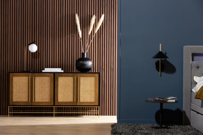 BRITANIE Skänk 160 cm Svart/Beige - Brun - Förvaring - Förvaringsmöbler - Skänkar & sideboards