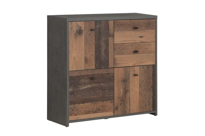 Broxton Sidobord 77 cm - Grå/Brun - Förvaring - Förvaringsmöbler - Skänkar & sideboards