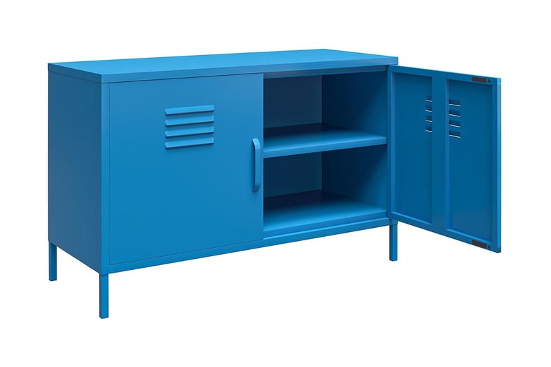 Cache Skänk 100x40 cm 2 Dörrar Blå - Novogratz - Förvaring - Förvaringsmöbler - Skänkar & sideboards