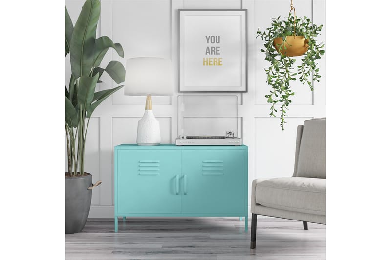 CACHE Skänk 100x40 cm 2 Dörrar Mint - Novogratz - Skänkar & sideboards