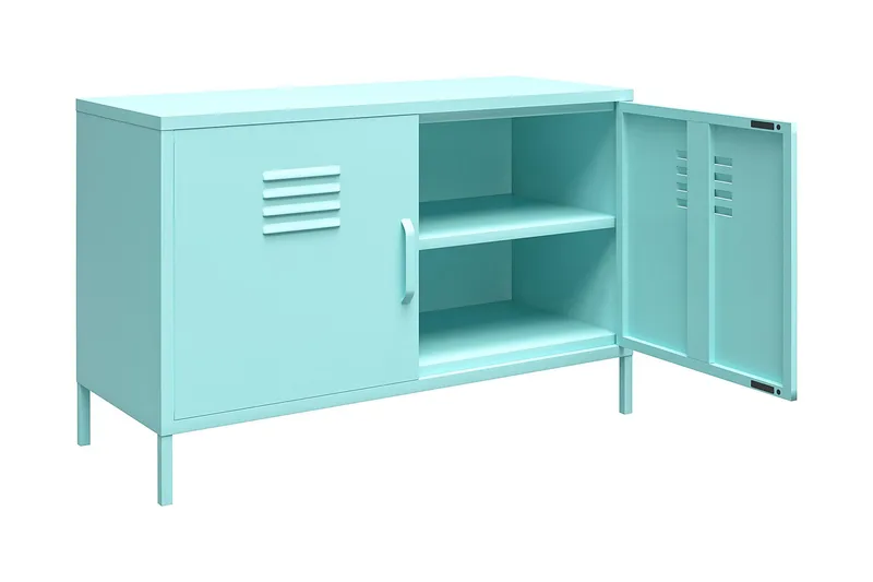 Cache Skänk 100x40 cm 2 Dörrar Mint - Novogratz - Förvaring - Förvaringsmöbler - Skänkar & sideboards