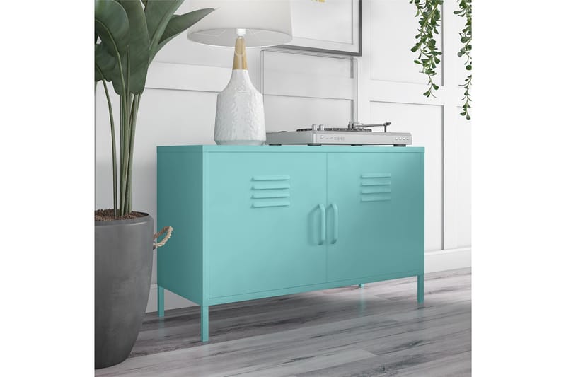 Cache Skänk 100x40 cm 2 Dörrar Mint - Novogratz - Förvaring - Förvaringsmöbler - Skänkar & sideboards