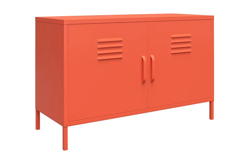 Cache Skänk 100x40 cm 2 Dörrar Orange - Novogratz - Förvaring - Förvaringsmöbler - Skänkar & sideboards