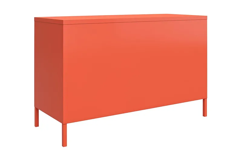 Cache Skänk 100x40 cm 2 Dörrar Orange - Novogratz - Förvaring - Förvaringsmöbler - Skänkar & sideboards