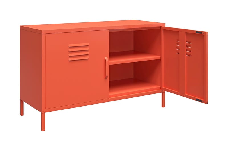 Cache Skänk 100x40 cm 2 Dörrar Orange - Novogratz - Förvaring - Förvaringsmöbler - Skänkar & sideboards