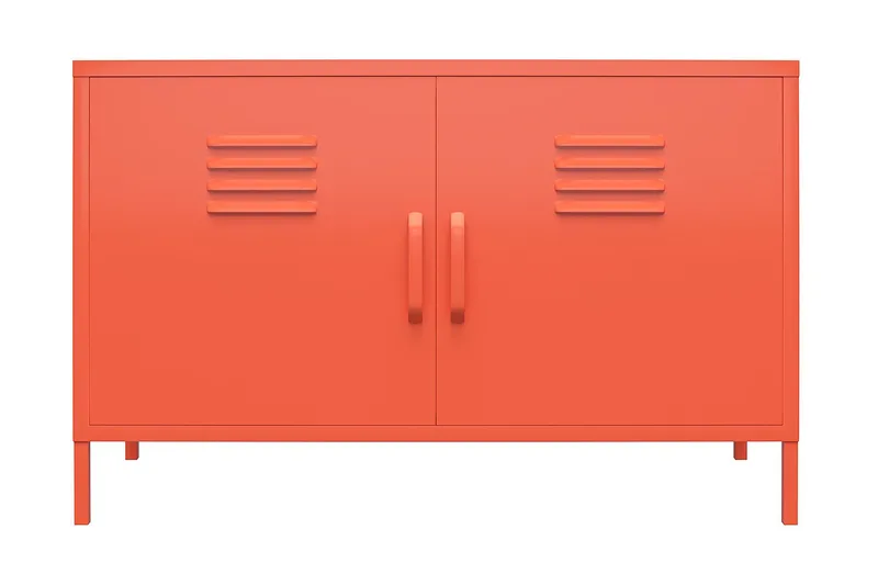 Cache Skänk 100x40 cm 2 Dörrar Orange - Novogratz - Förvaring - Förvaringsmöbler - Skänkar & sideboards
