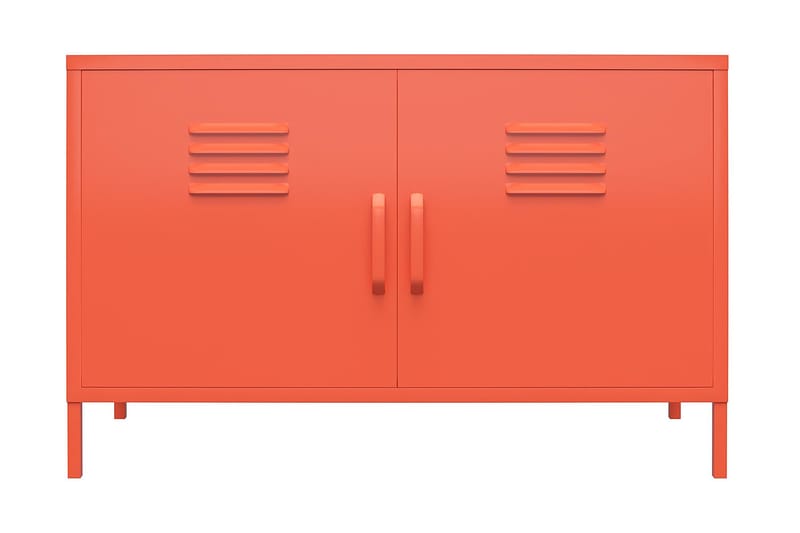 Cache Skänk 100x40 cm 2 Dörrar Orange - Novogratz - Förvaring - Förvaringsmöbler - Skänkar & sideboards