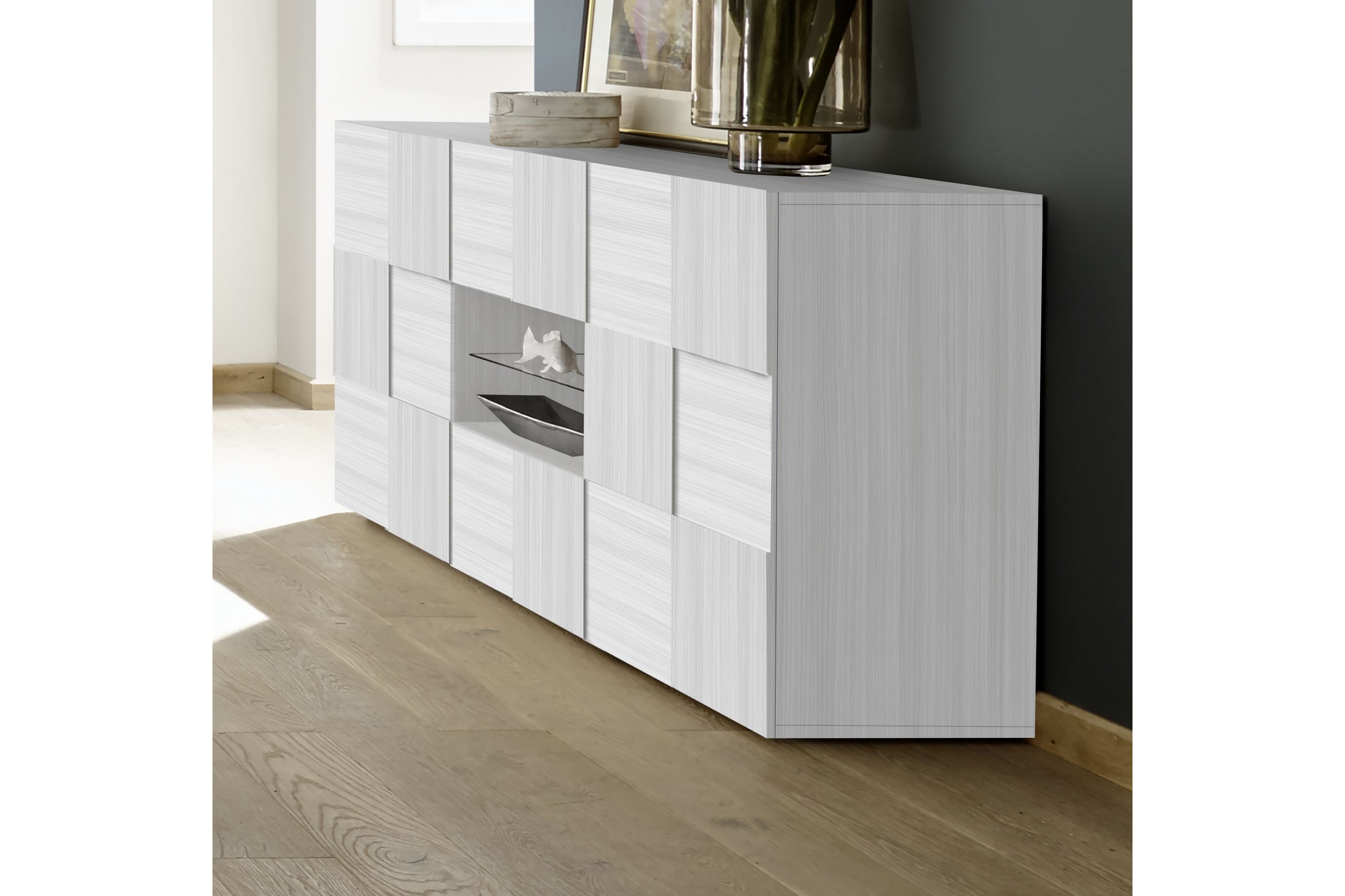 cali sideboard 181x42 cm vit -