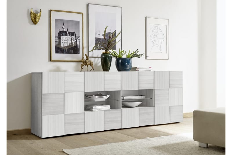 CALI Sideboard 241x42 cm Vit - Skänkar & sideboards