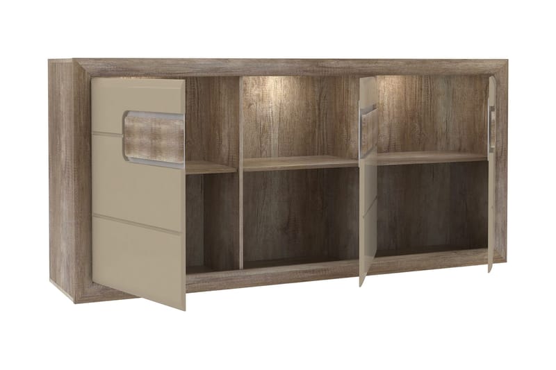Corlius Sideboard 41x194 cm - Beige/Brun - Förvaring - Förvaringsmöbler - Skänkar & sideboards