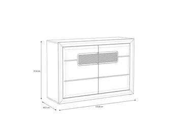 Corlius Sideboard 44x134 cm - Beige/Brun - Förvaring - Förvaringsmöbler - Skänkar & sideboards