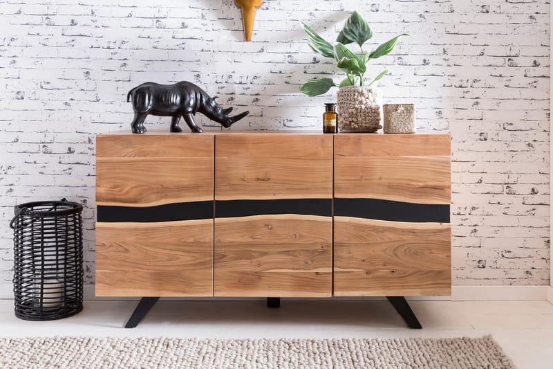 COSCIA Sideboard 148x43 cm Brun - Förvaring - Förvaringsmöbler - Skänkar & sideboards