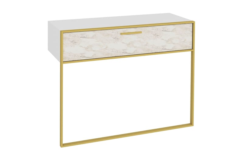 CRAIGLOW Sideboard 90 cm Guld/Vit - Skänkar & sideboards